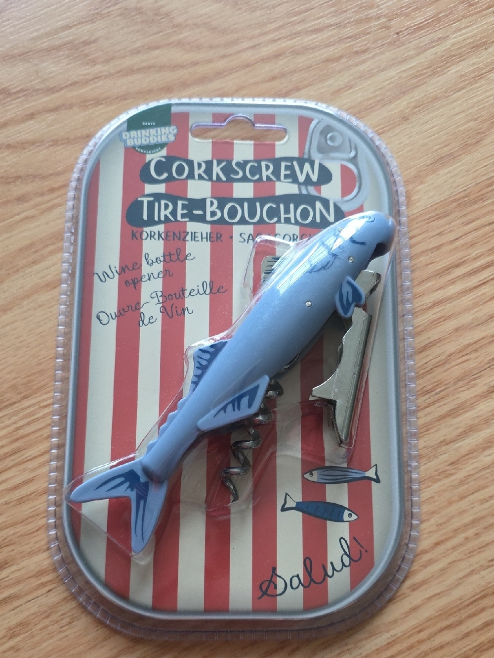 Fish-Shaped Corkscrew Wine Bottle Opener